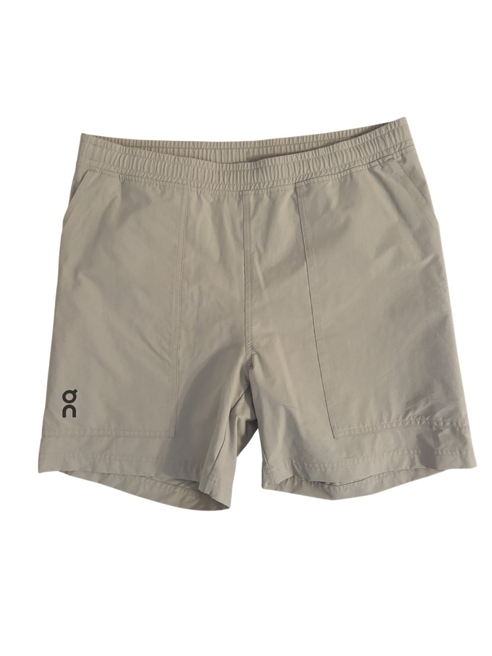 On Running Lightweight Sand Athletic Shorts Yoked Pocket